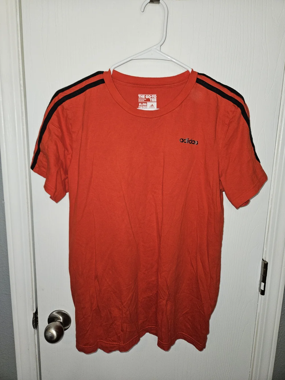adidas Boy's Red Short-Sleeve Performance Tee
